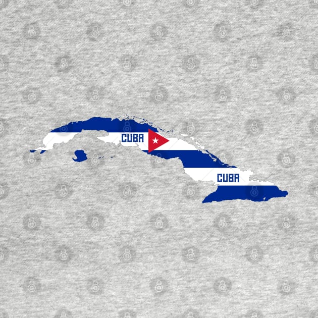Cuba flag & map by Travellers